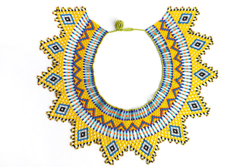Tribal Bib-like Beaded Necklace